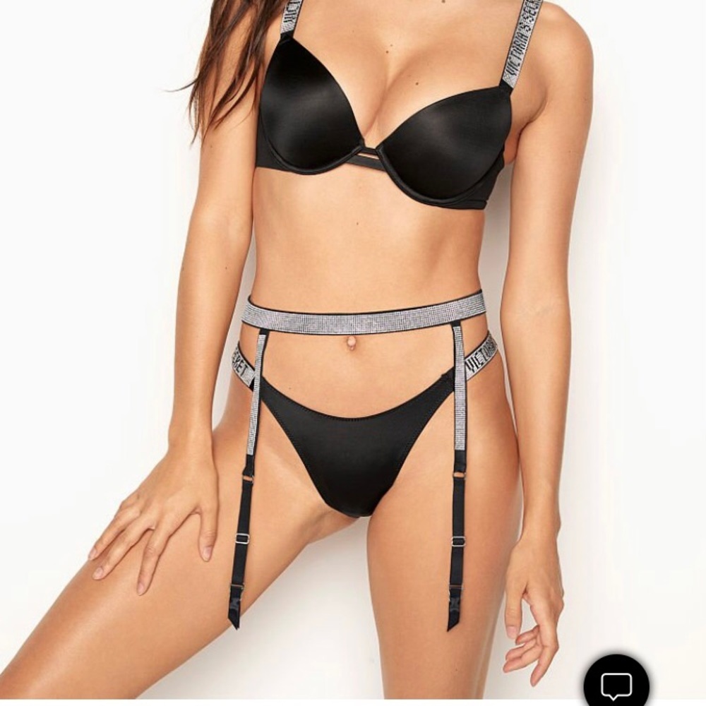 Victoria Secret Shine Garter Belt